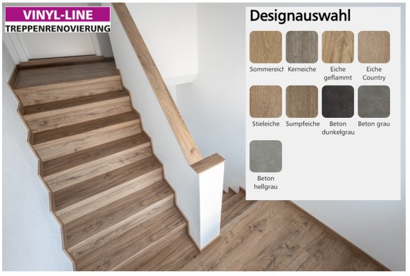 VINYL-LINE: Erweiterte Dekorauswahl für Ihre Treppenrenovierung - 