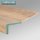 Austrittstufe mit Klick-Nut für Laminatbodenanschluss Nordic Eiche Gerade 100 cm