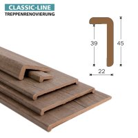 Winkelleiste W45 - Hacienda Eiche (L 2,70 m, 45 x 22 mm,...