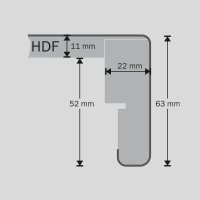 VINYL-LINE Einzelstufe Sommereiche 115 x 47,6 cm