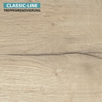 Trittstufenkappe dekorgleich - Nordic Eiche,  Gerade...