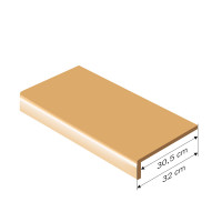 CLASSIC-LINE Einzelstufen 100 x 30,5 cm - Dekor: Eiche...