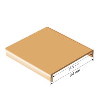 CLASSIC-LINE Doppelstufen 100 x 80 cm - Dekor: Esche...