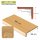 Einzelstufe Buche dgL, gerade 80 x 30 cm - unbehandelt