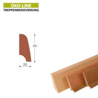Sockelleiste SL45 - edelfurniert, geölt (2400 x 45 x 20 mm) Eiche